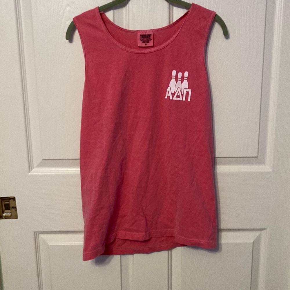 Red tank top